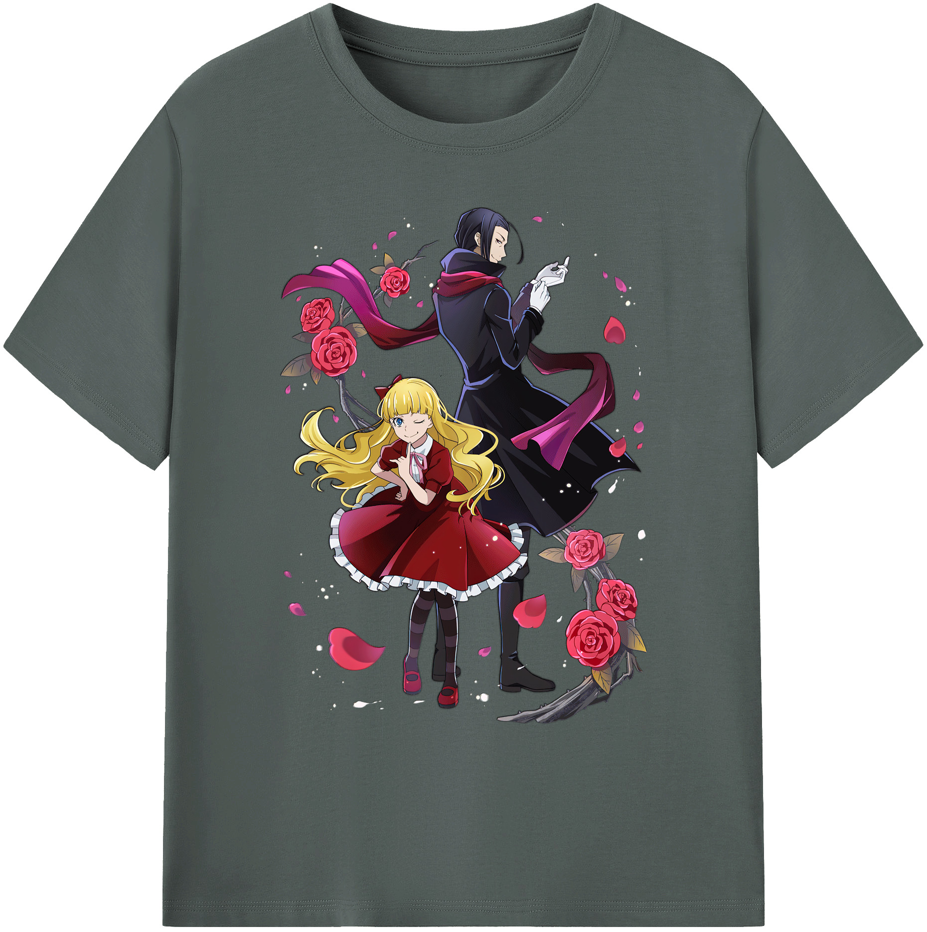 （画像用） 文豪ストレイドッグス Bungo Stray Dogs 綿100％ メンズ半袖Tシャツ｜肌触りやわらか＆通気性